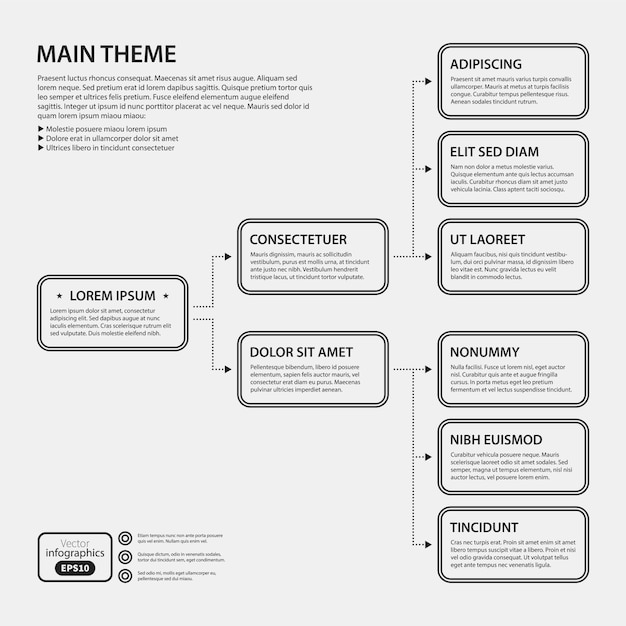 Corporate design sjabloon op witte achtergrond. Handig voor reclame, presentaties en webdesign.