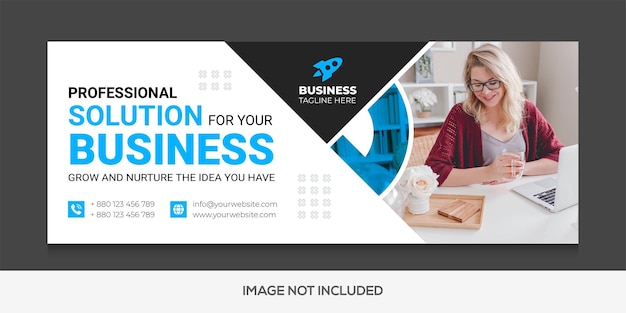 Corporate and digital business marketing promotion Facebook cover photo and web banner