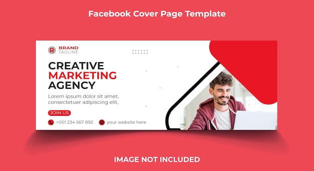 Corporate digital marketing facebook cover page and Web banner template