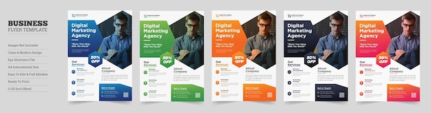 Vector corporate dl flyer design