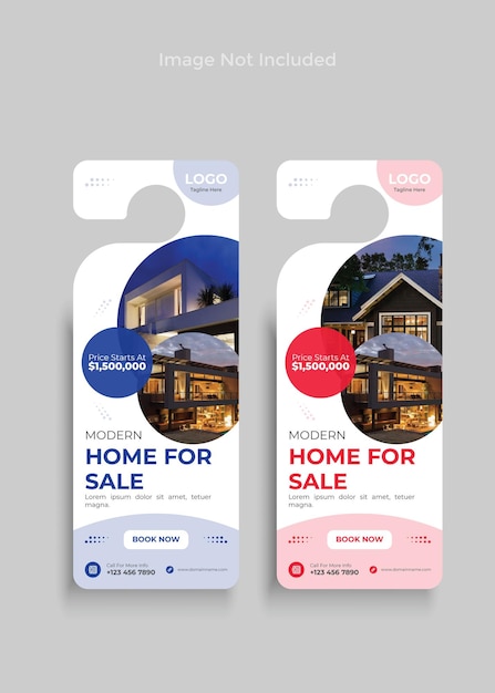 Vector corporate door hanger