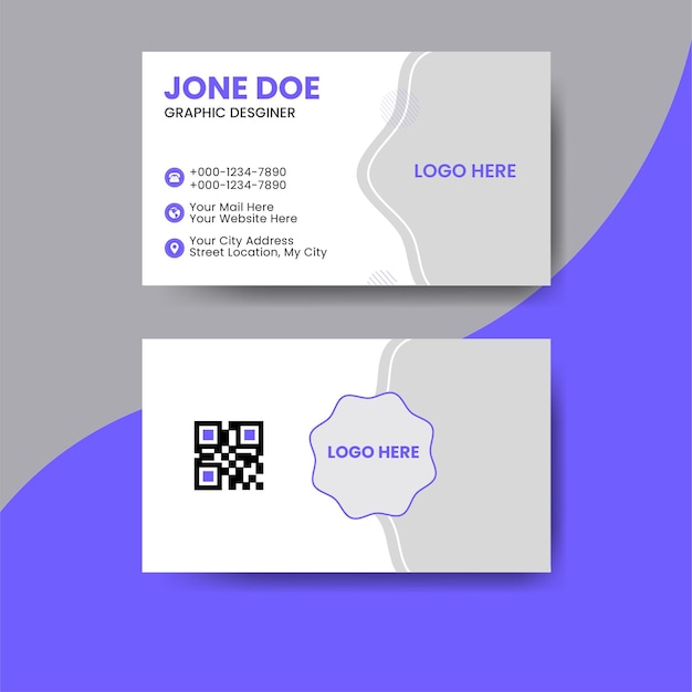 Corporate doublesided Business card Template Design