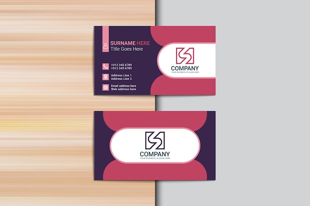 Corporate elegant business card template