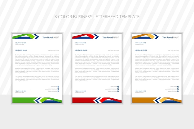 Vector corporate and elegant letterhead design for your professional business