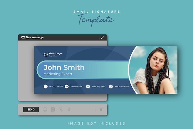 기업 이메일 서명 및 소셜 미디어 표지