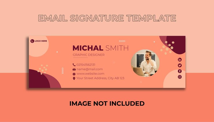Corporate Email Signature Template Design or Email Footer Template