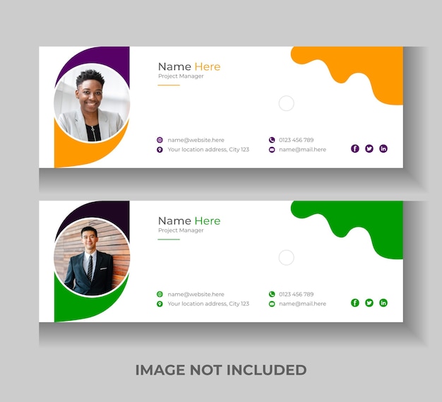 Corporate Email Signature Template Design