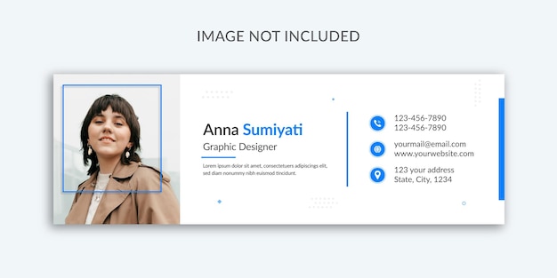 corporate email signature template and email footer cover premium vector