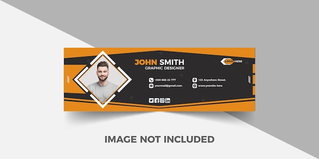 Corporate email signature template