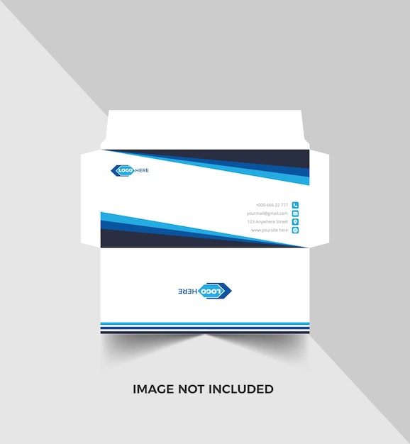 Vector corporate envelope design