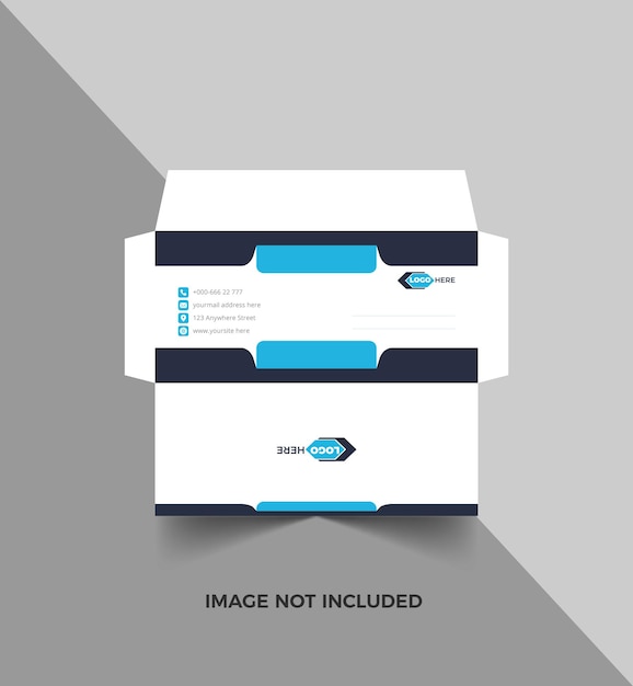 Vector corporate envelope template