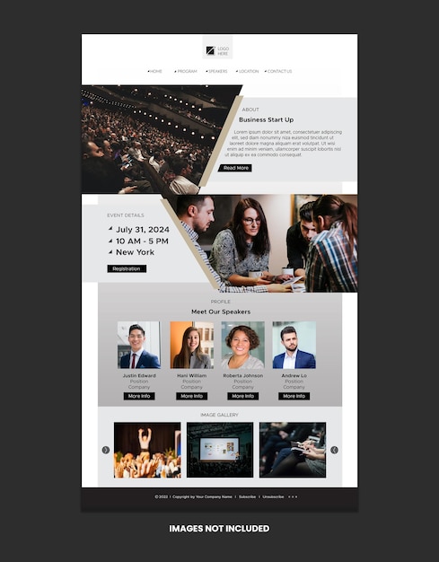 Corporate Evenement Nieuwsbrief Template