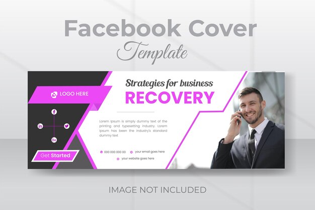 Corporate facebook cover design template