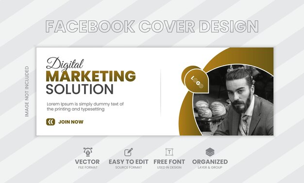 Vector corporate facebook cover design