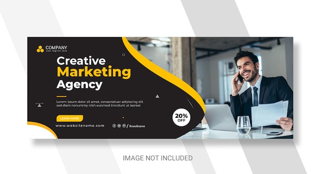 Vector corporate facebook cover photo and web banner template