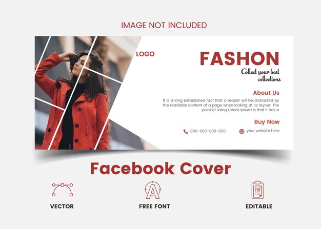 Design di copertine facebook di moda aziendale.