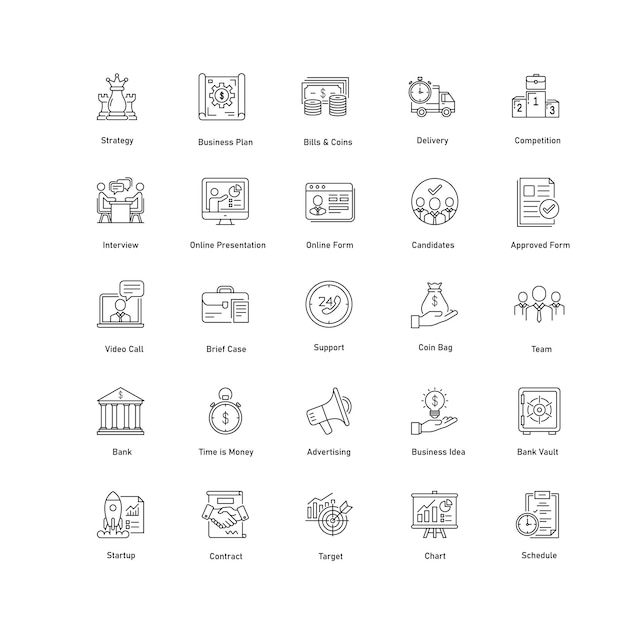 Corporate Finance Vector Icon Pack