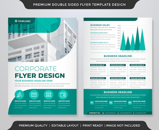 Uso del modello di brochure di sfondo astratto volantino aziendale per la relazione annuale e il profilo aziendale