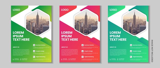 Corporate flyer design annual report design a4 template