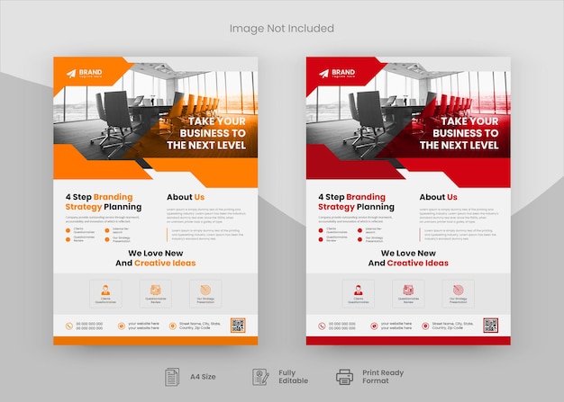 Corporate flyer design template