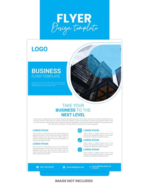 Corporate flyer design template