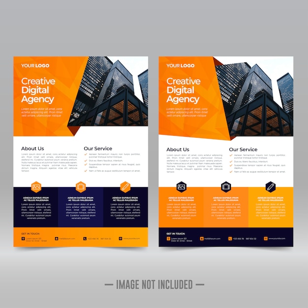 Corporate flyer design template