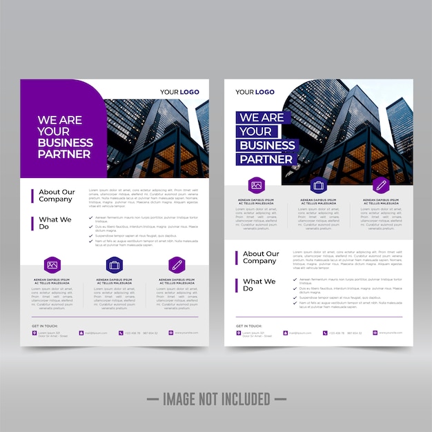 Corporate flyer design template