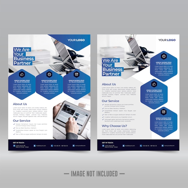 Corporate flyer design template