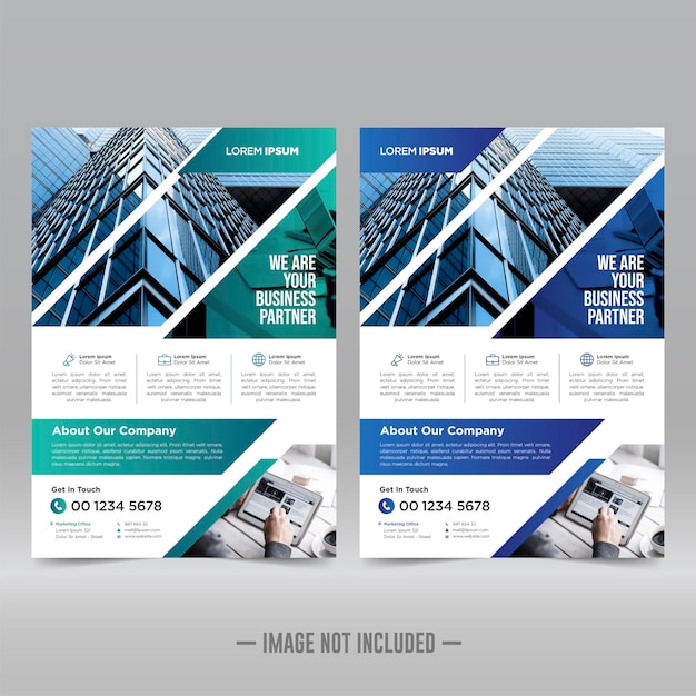 Corporate flyer design template