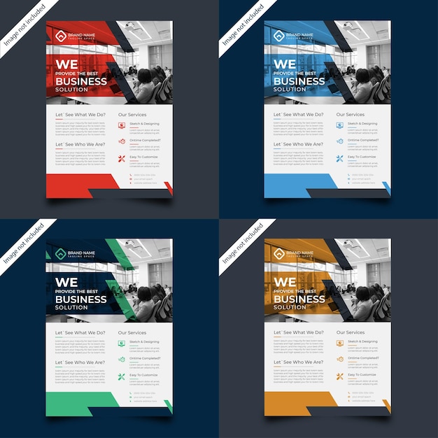 Corporate flyer design template