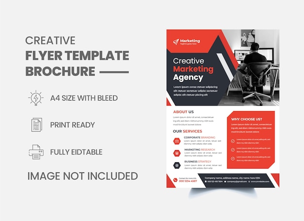 Corporate flyer design template