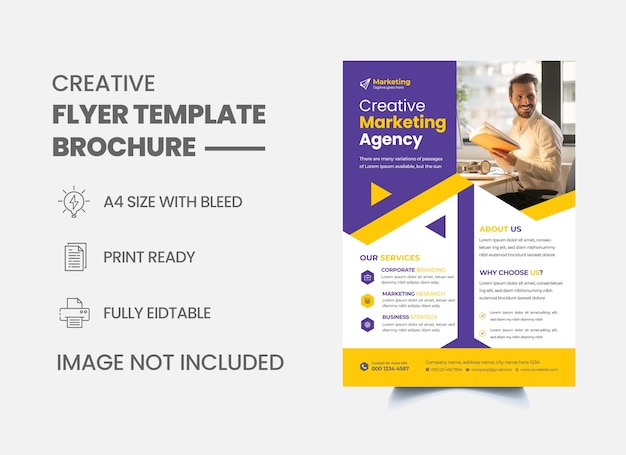 Corporate flyer design template