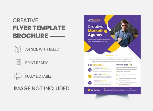 Corporate flyer design template