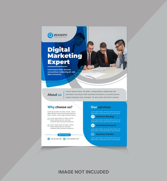 corporate flyer design template