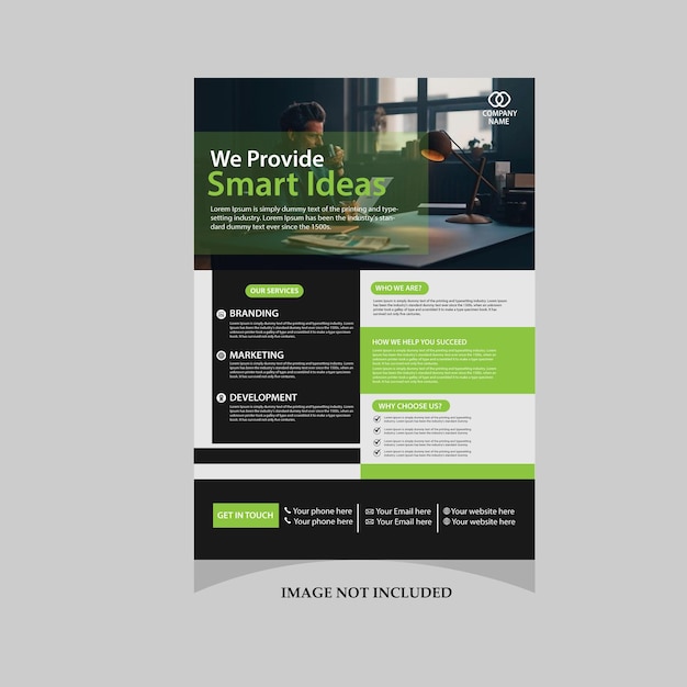 corporate flyer design template