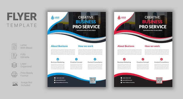 Corporate flyer design template