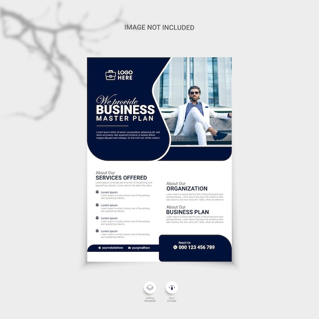 Corporate flyer design template