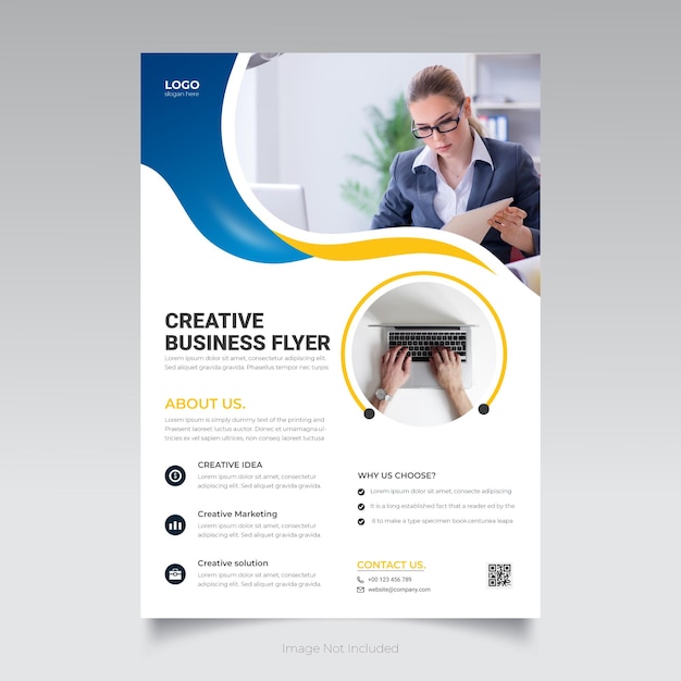 Vector corporate flyer design