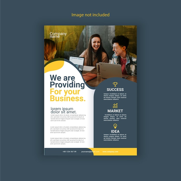 Vector corporate flyer design