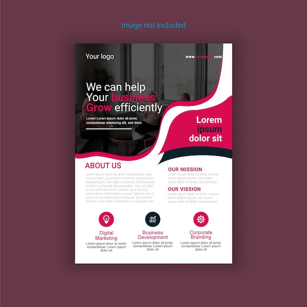 Vector corporate flyer design