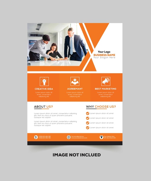 Vector corporate flyer design