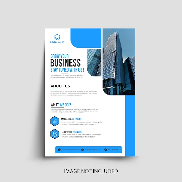 Vector corporate flyer designtemplate business flyer