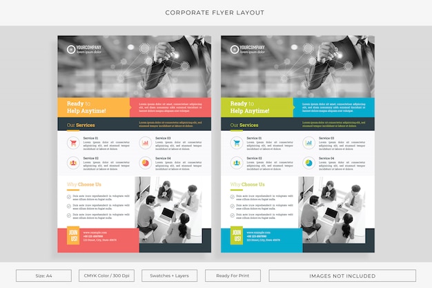 Corporate flyer layout