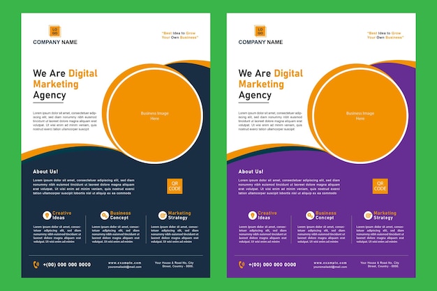 Corporate Flyer ontwerp sjabloon