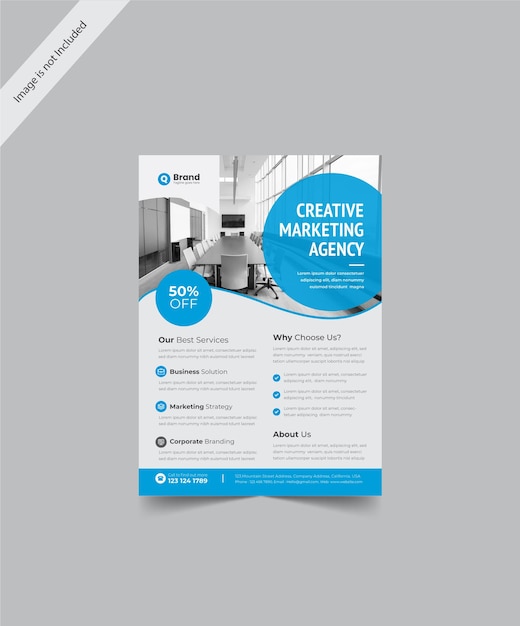 Corporate Flyer ontwerp sjabloon