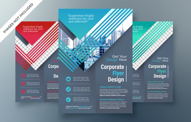 Corporate flyer ontwerpsjabloon