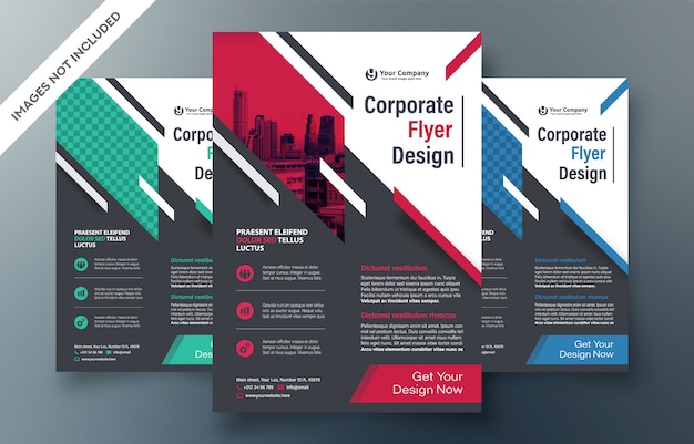 Corporate flyer ontwerpsjabloon