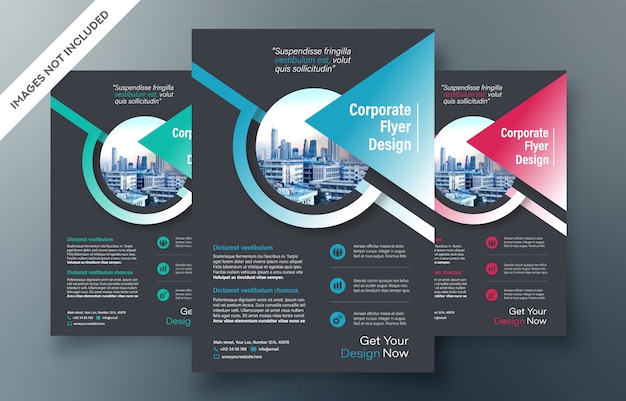 Corporate flyer ontwerpsjabloon