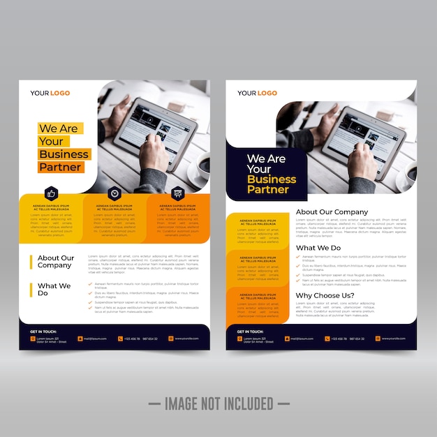 Corporate flyer ontwerpsjabloon