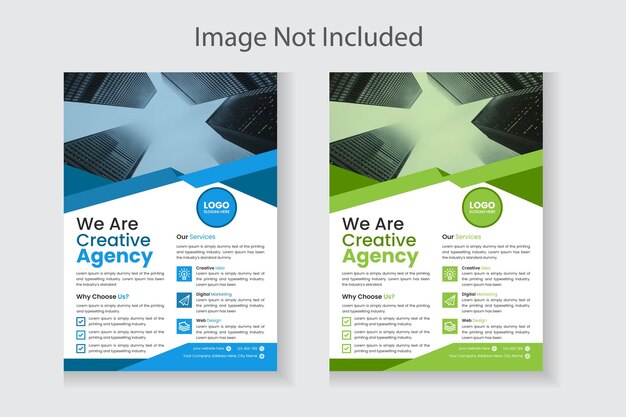 Corporate Flyer Template Design For Multipurpose Business